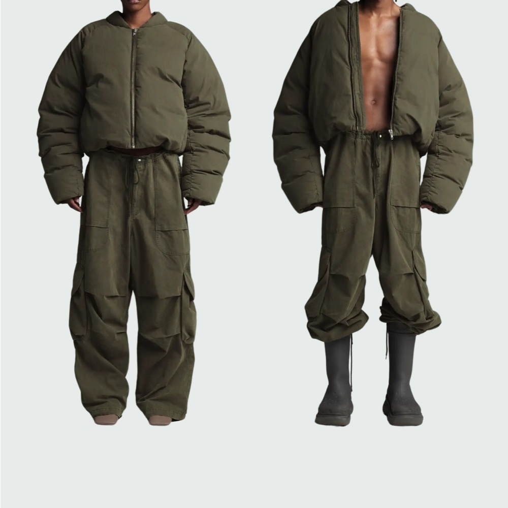 Olive Green Puffer Jacket by entire studios xs oversized bomber. Unisex. New